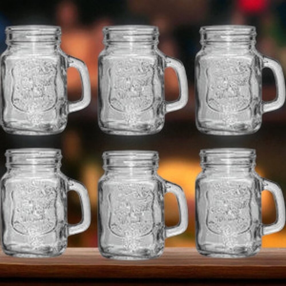 Mug Shot Glass Set of 6, 5 oz